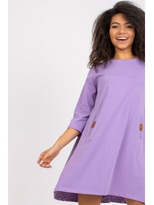 Violetinės spalvos suknelė MOD1327