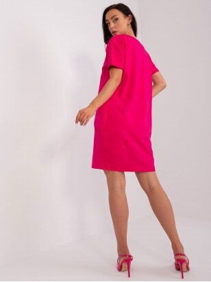 Rožinės spalvos suknelė MOD2371