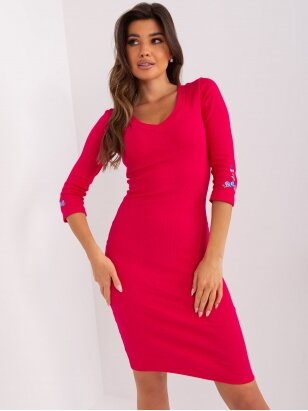 Rožinės spalvos suknelė SKN0028