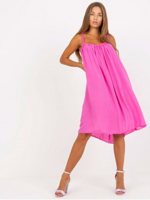 Rožinės spalvos suknelė MOD960