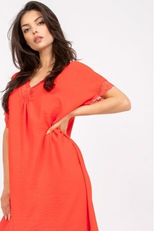 Tamsiai oranžinė suknelė MOD1914