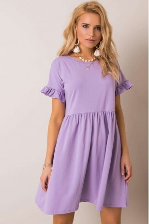 Šviesiai violetinė suknelė MOD1788