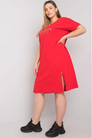 Raudona suknelė MOD1682