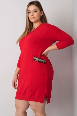 Raudona suknelė MOD1661