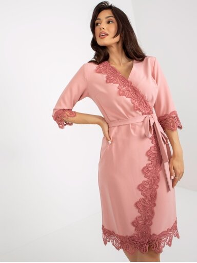 Tamsiai rožinė suknelė MOD2083 GP