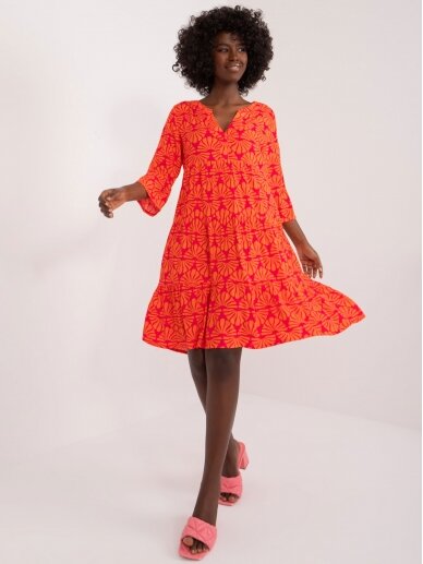 Oranžinės spalvos suknelė SKN0008 GP 1
