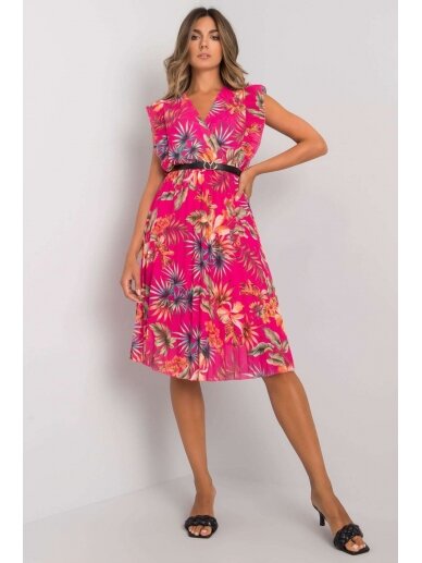 Rožinės spalvos suknelė MOD1165 1
