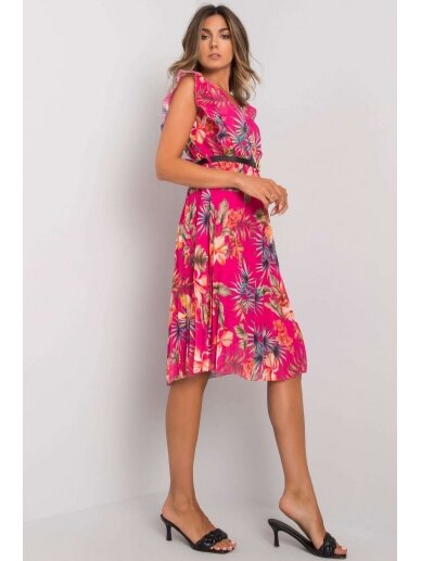 Rožinės spalvos suknelė MOD1165 2