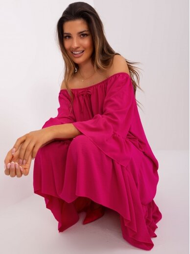 Rožinės spalvos suknelė MOD2383 2