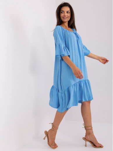 Mėlynos spalvos suknelė MOD2383 3