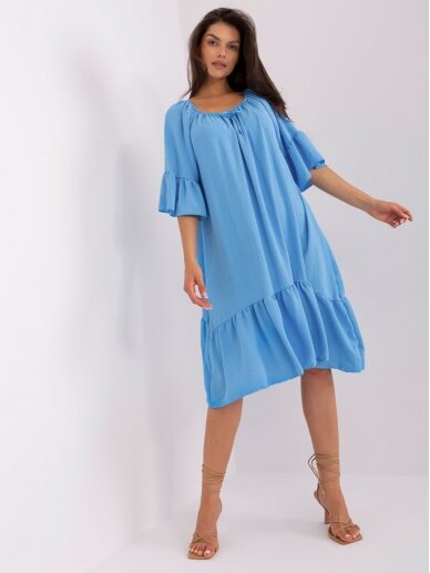 Mėlynos spalvos suknelė MOD2383 6