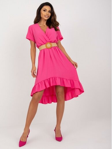 Rožinės spalvos suknelė MOD2270 GP