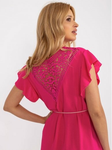 Rožinės spalvos suknelė MOD2261 1
