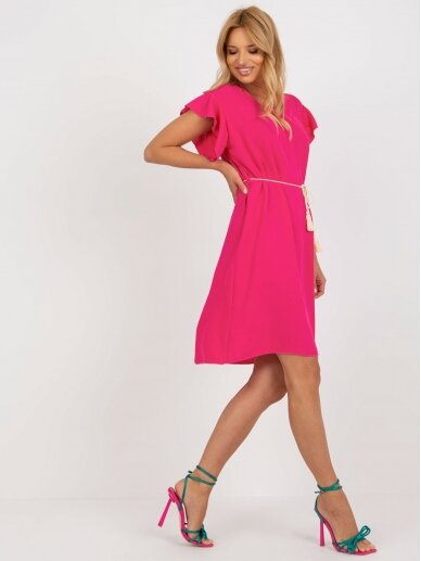 Rožinės spalvos suknelė MOD2261 3