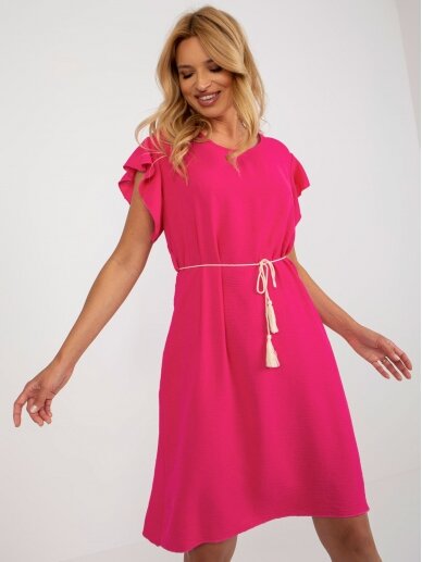 Rožinės spalvos suknelė MOD2261