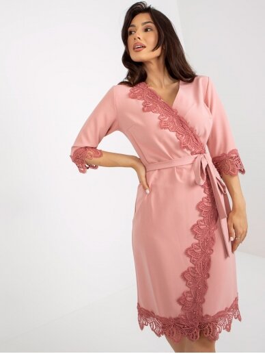 Tamsiai rožinė suknelė MOD2083 GP