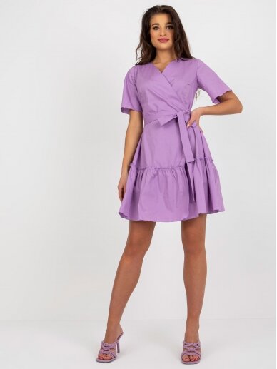 Violetinės spalvos suknelė MOD2210