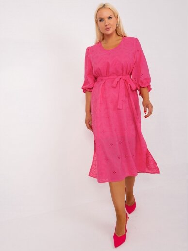 Rožinės spalvos suknelė MOD2321 2