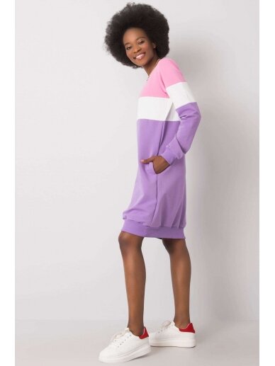 Violetinės spalvos suknelė MOD946 2