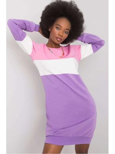 Violetinės spalvos suknelė MOD946
