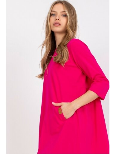 Rožinės spalvos suknelė MOD1327 2