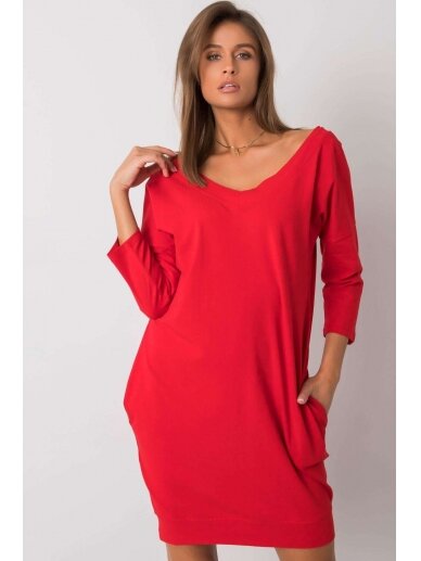 Raudona suknelė MOD1414 1