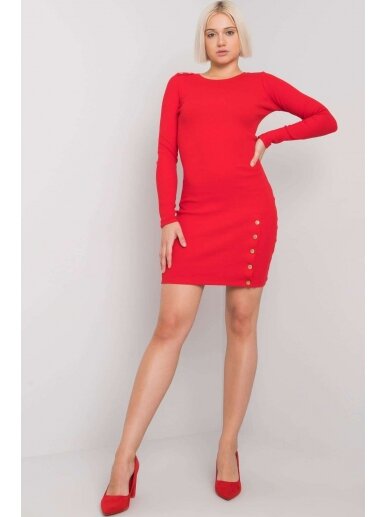 Raudona suknelė MOD1665 1