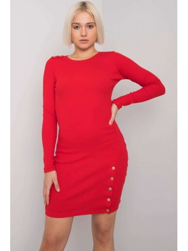 Raudona suknelė MOD1665