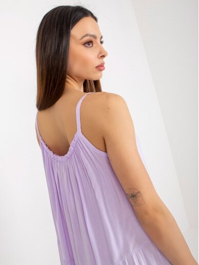 Šviesiai violetinės spalvos suknelė MOD2317 1