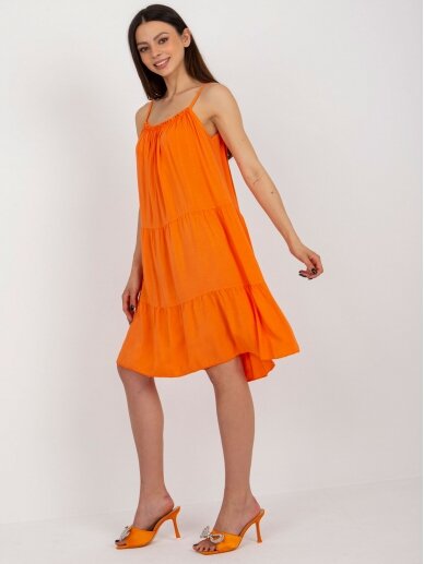 Oranžinės spalvos suknelė MOD2317 3