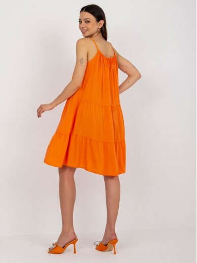 Oranžinės spalvos suknelė MOD2317 4