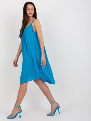 Mėlynos spalvos suknelė MOD960 1
