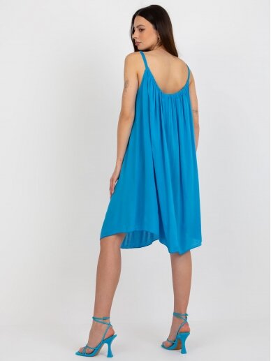Mėlynos spalvos suknelė MOD960 2