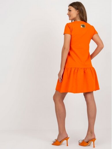 Oranžinės spalvos suknelė MOD2253 GP 4