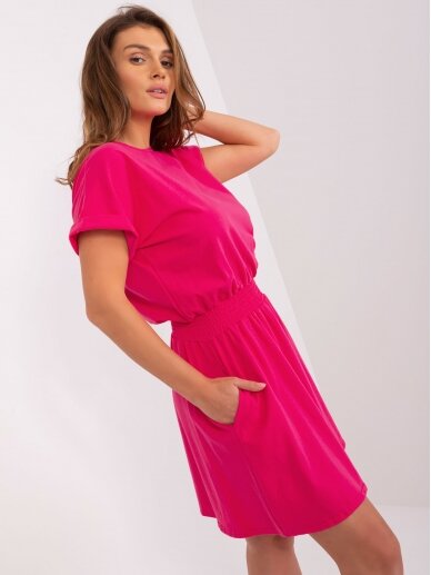 Rožinės spalvos suknelė MOD2303 GP 2