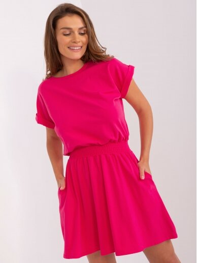 Rožinės spalvos suknelė MOD2303 GP