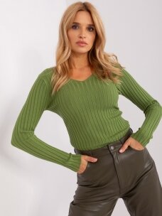 Šviesiai žalios spalvos megztinis MGZ0251