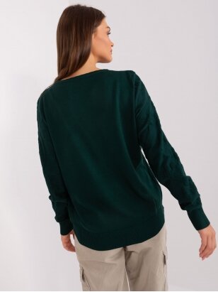 Tamsiai žalias megztinis MOD2387
