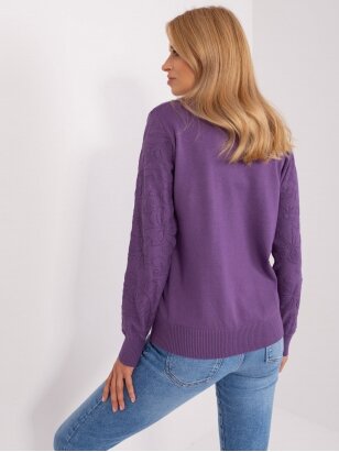 Violetinės spalvos megztinis MOD2388