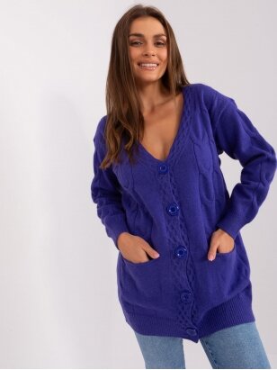 Violetinės spalvos megztinis MGZ0048