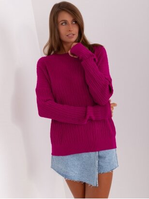 Violetinės spalvos megztinis MOD2389