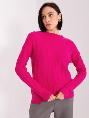 Rožinės spalvos megztinis MGZ0056