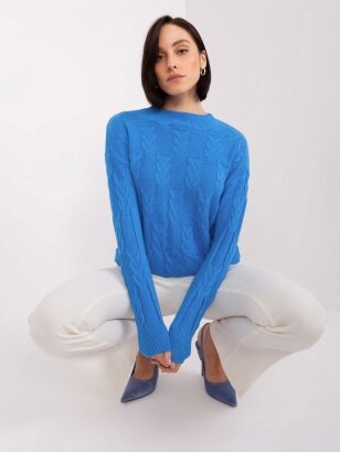 Mėlynos spalvos megztinis MGZ0056