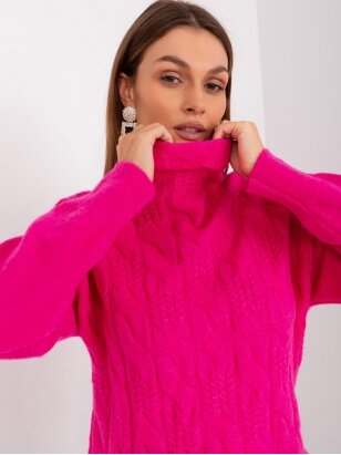 Rožinės spalvos megztinis MGZ0057