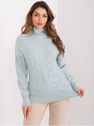 Mėtinės spalvos megztinis MGZ0057