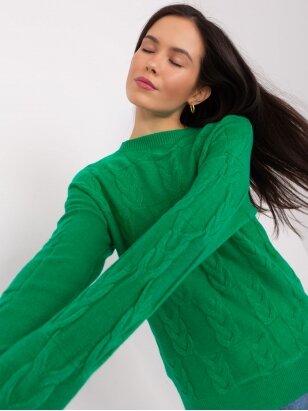 Žalios spalvos megztinis MGZ0056