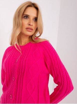Rožinės spalvos megztinis MGZ0064