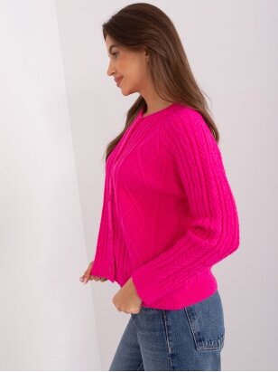 Rožinės spalvos megztinis MGZ0064
