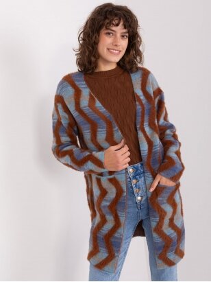 Mėlynos spalvos megztinis MGZ0065