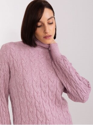 Šviesiai violetinės spalvos megztinis MGZ0066